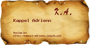 Kappel Adrienn névjegykártya